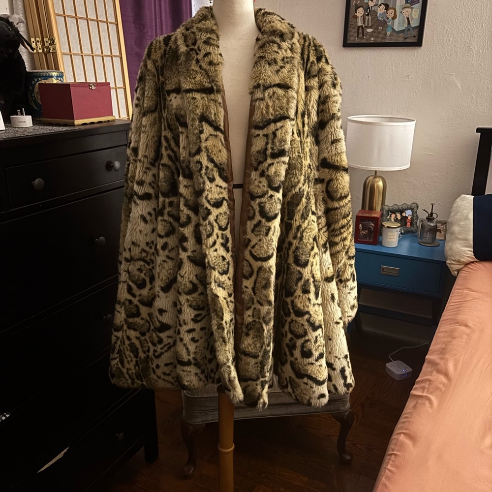 Leopard Print Teddy Jacket